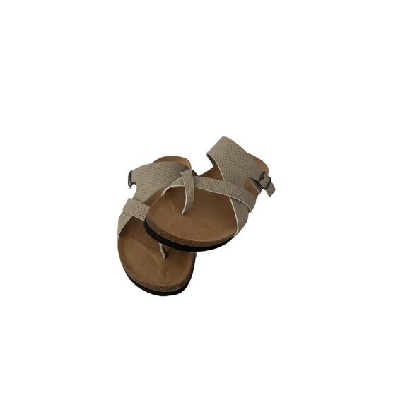 New Cliffs by White Mountain Women’s Tan Comfort slide sandals size 9 1/2 W. - Picture 2 of 10